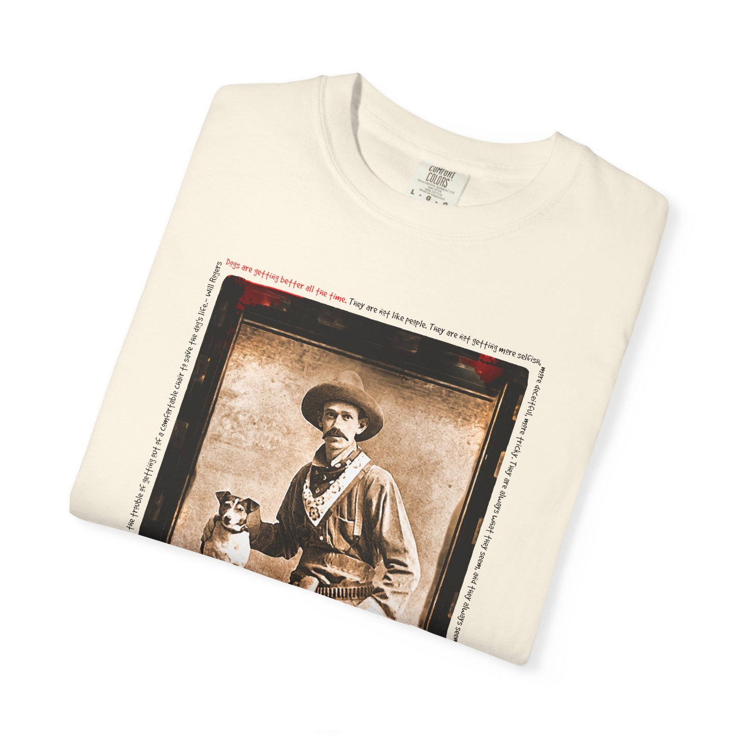 Vintage Cowboy and Dog 2 Puppy Tee Shirt
