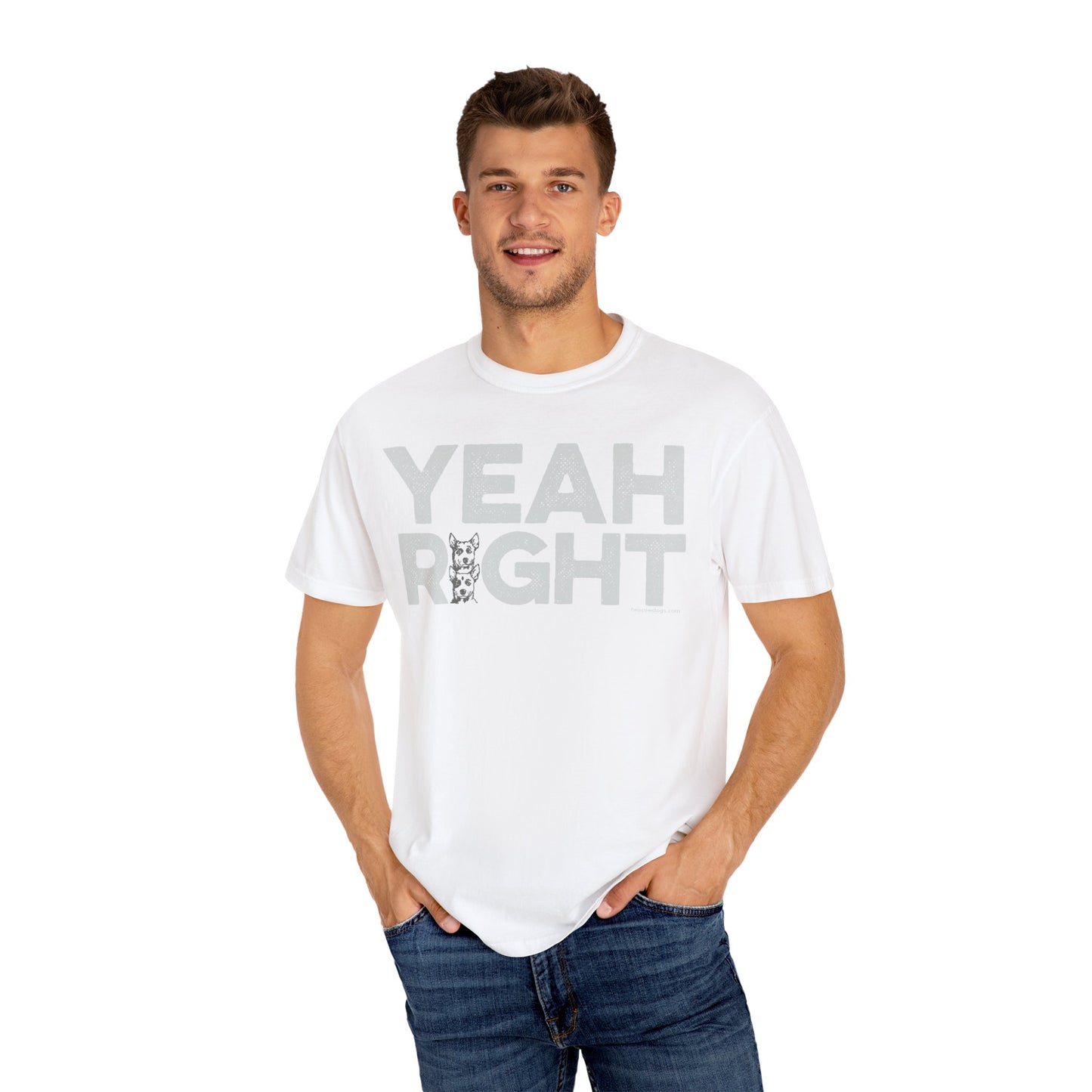 YEAH RIGHT, Garment Dyed T-Shirt