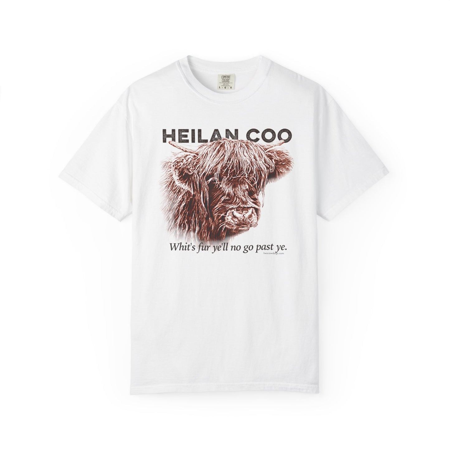 Scottish Highland Cow, Heilan Coo, Garment-Dyed T-shirt