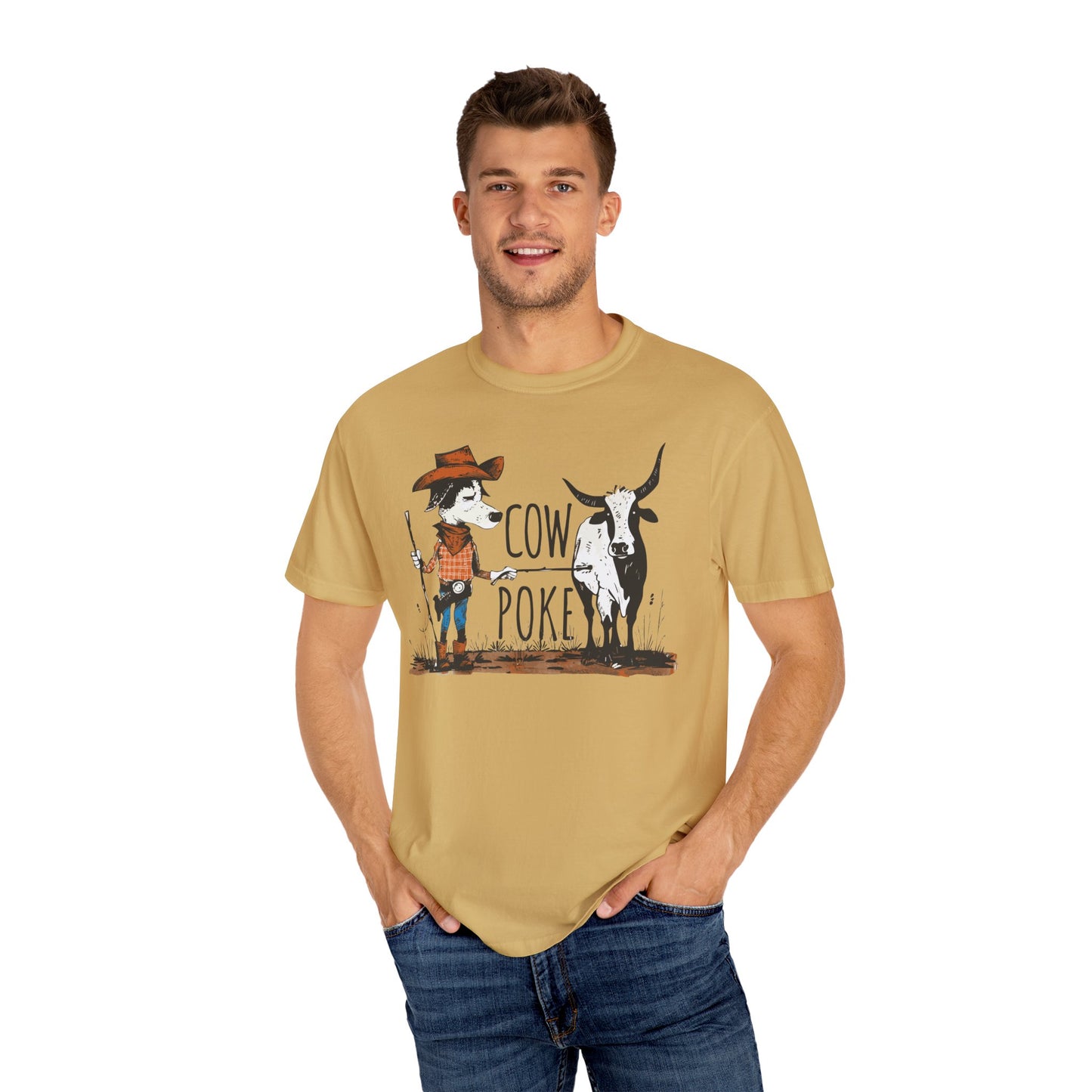 Cow Poke T-Shirt - Unisex Garment-Dyed