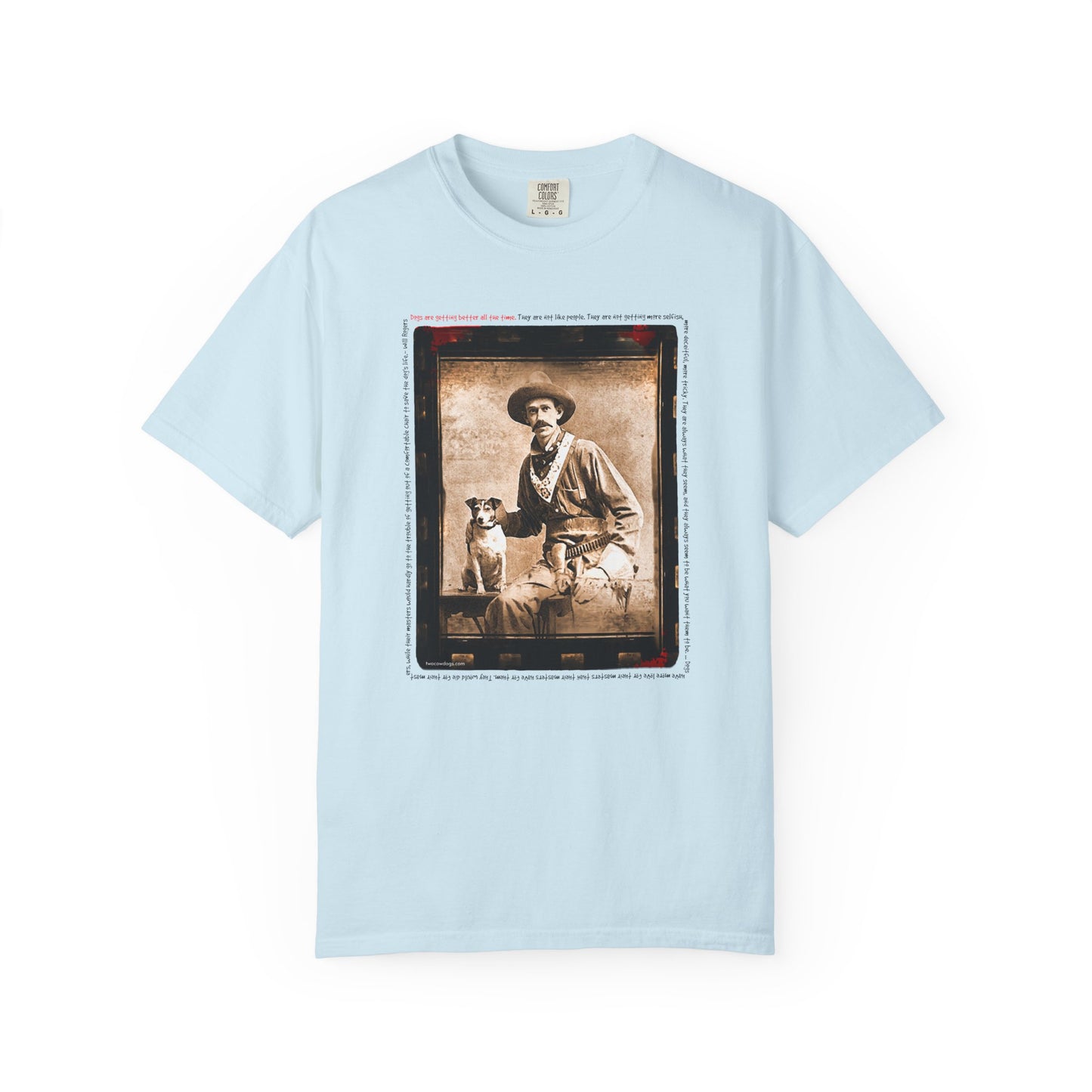 Vintage Cowboy and Dog 2 Puppy Tee Shirt