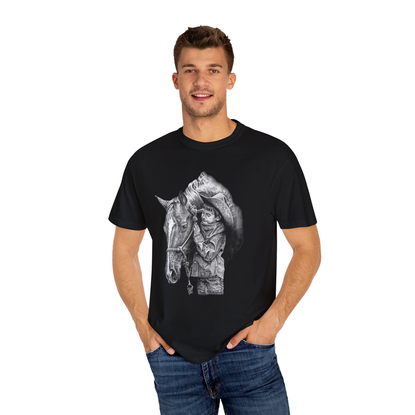 Horse Gift Tee Shirt, Cowkid gets pony for present
