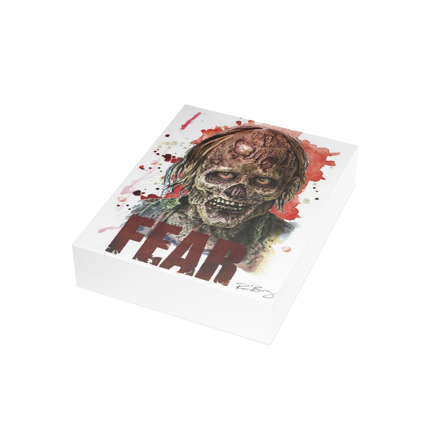Fear TWD Zombie Blank Notecard (envelopes included)