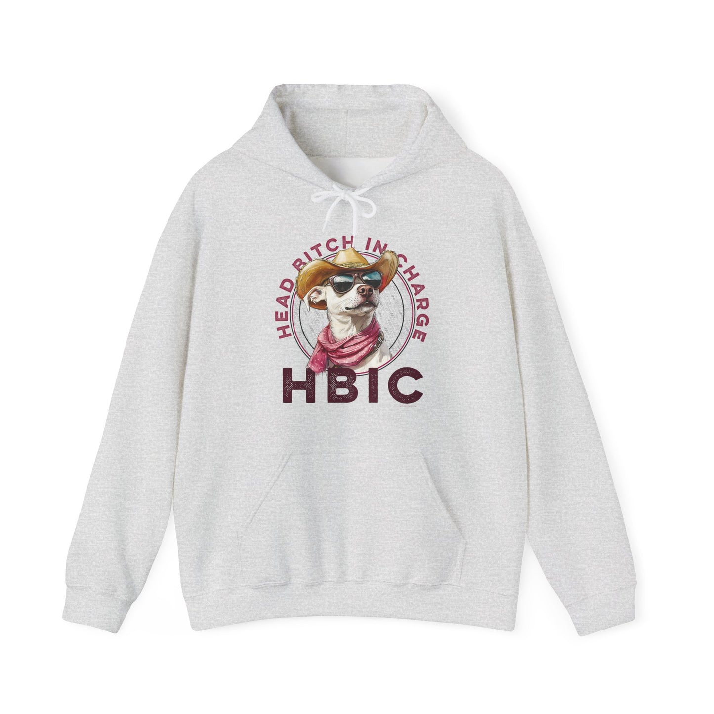 Hooded Sweatshirt HBIC Head Bitch in Charge Design