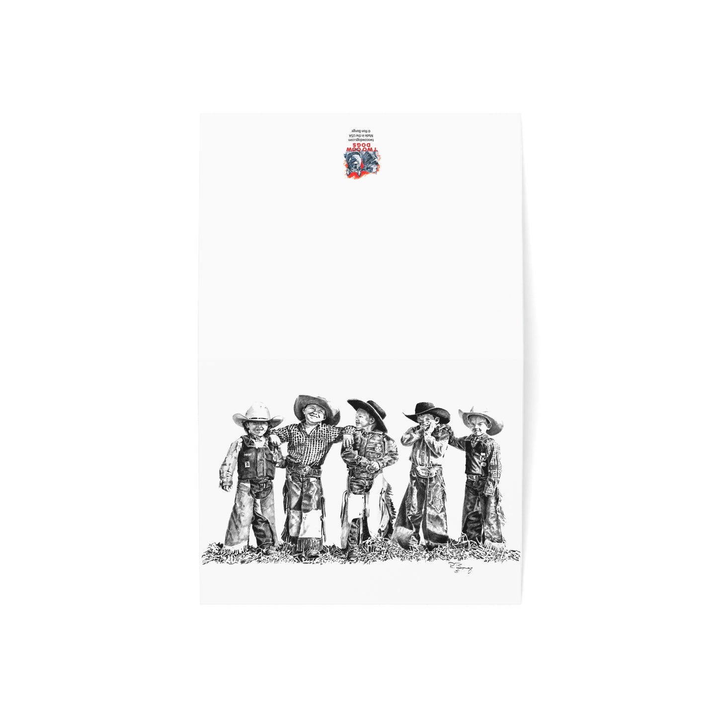 Mutton Busters Blank Notecards