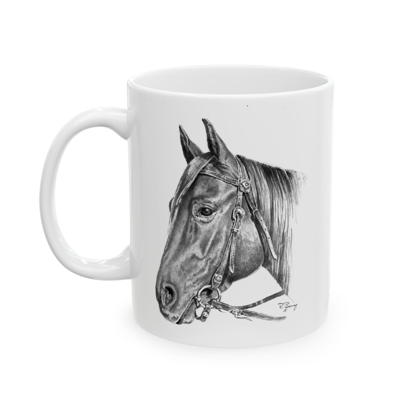 Quarter Horse "Pistol" Ceramic Mug 11oz