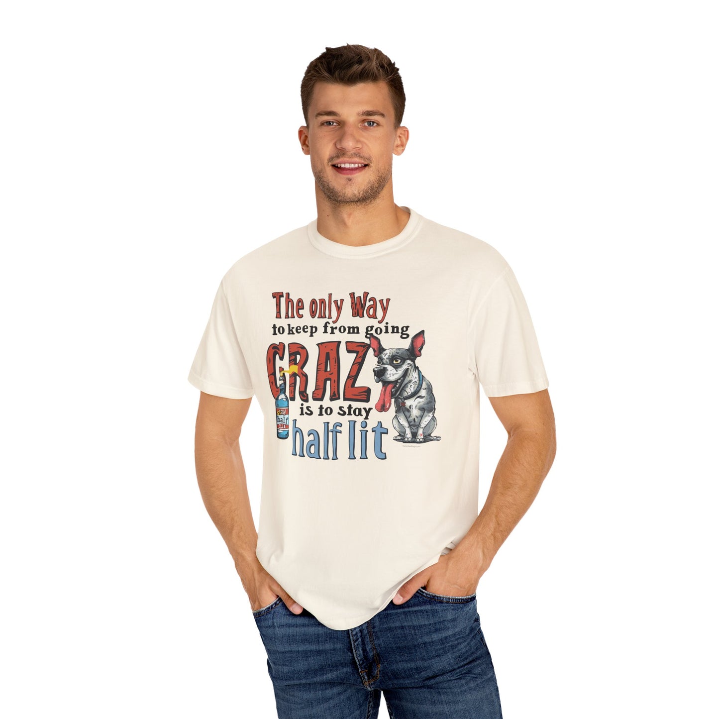 Crazy Half Lit Dog T-Shirt