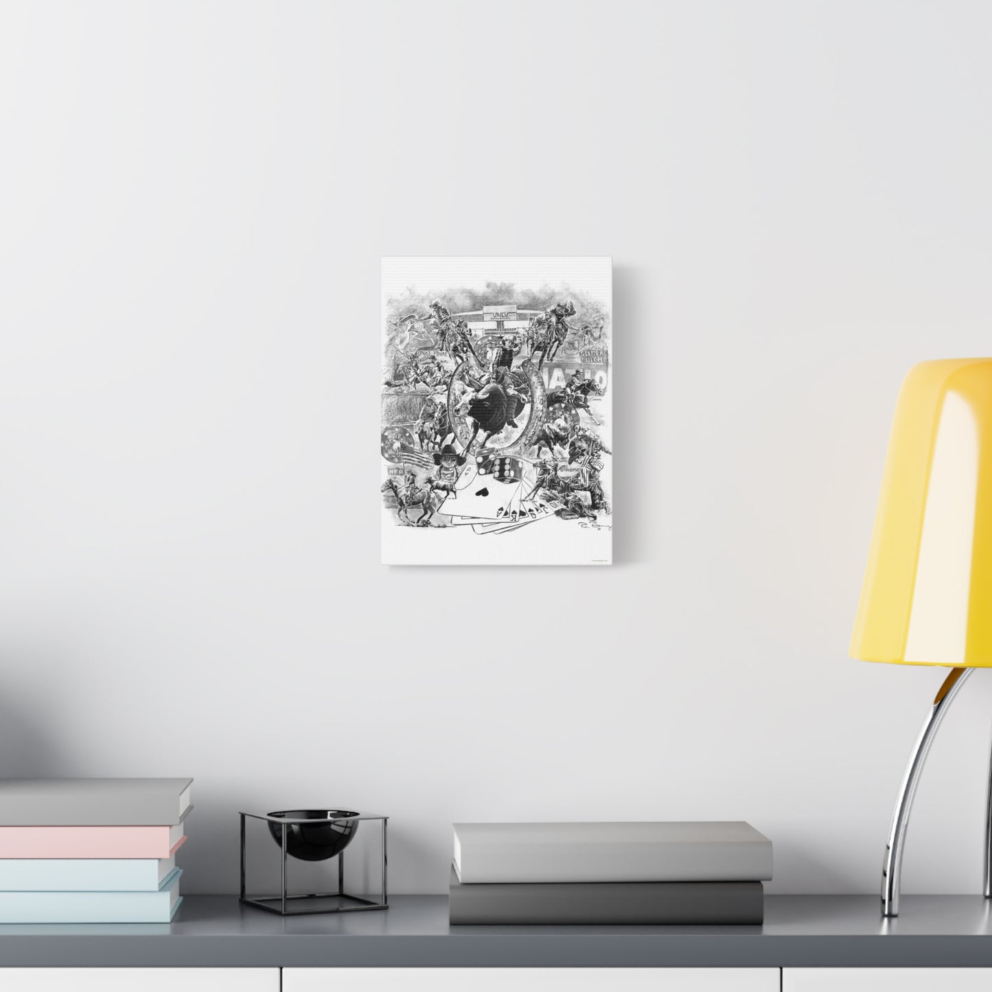 NFR National Finals Rodeo, Vegas Rodeo, Stretched Canvas