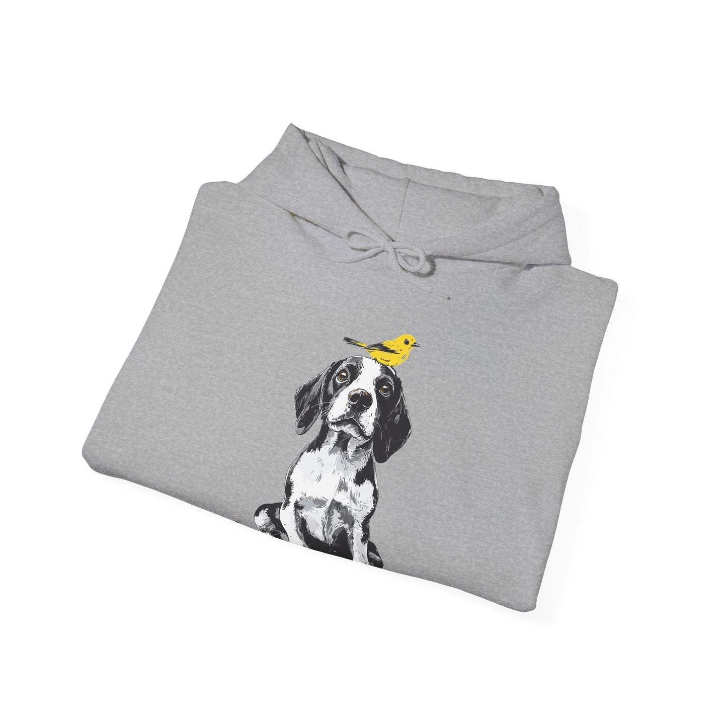 Beagle and Yellow Bird Soft Hoodie