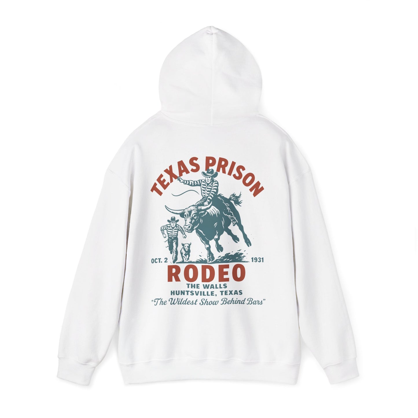 Vintage Rodeo Hoodie - The Wildest Show Behind Bars Design