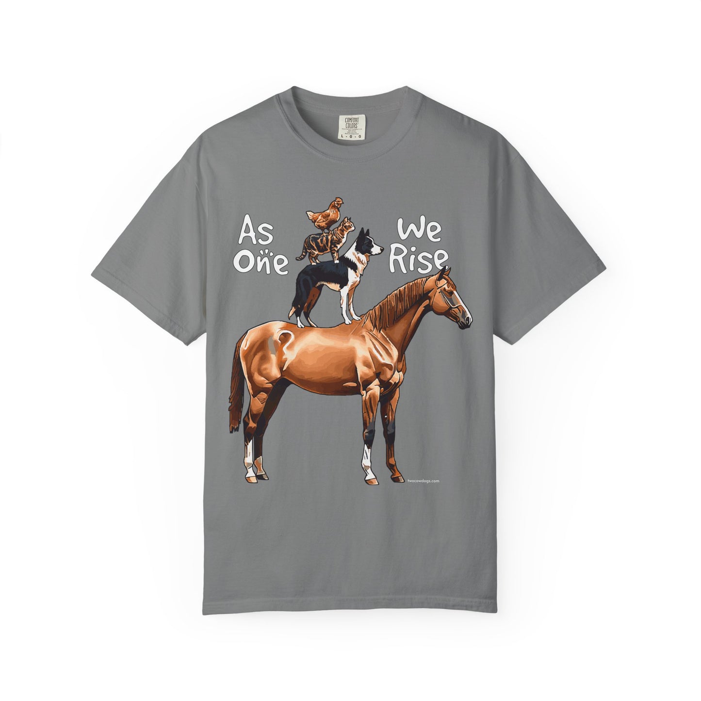 As One, We Rise, Stacked Animal Tee Shirt