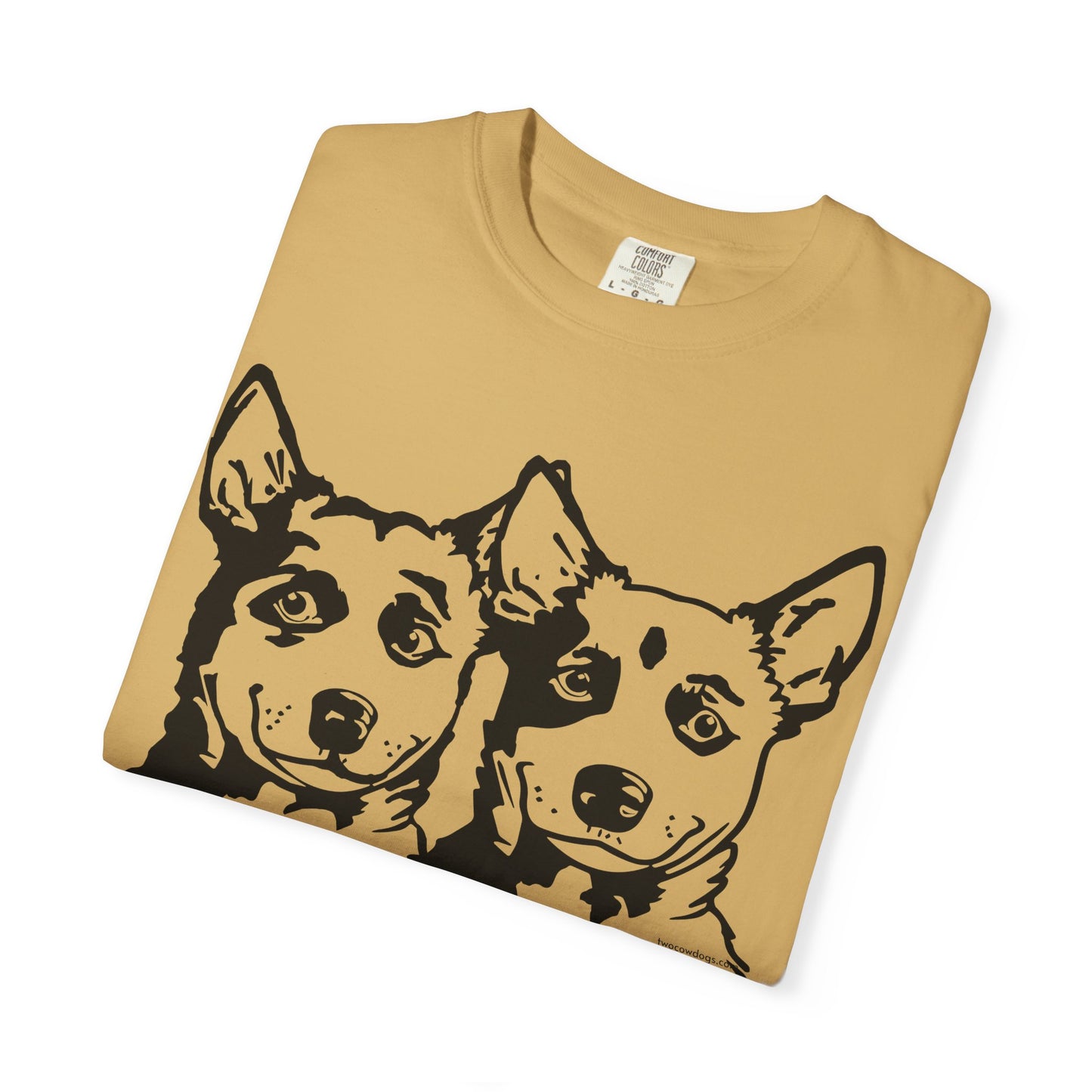 Cartoon Cowdogs Tshirt - Unisex Garment-Dyed