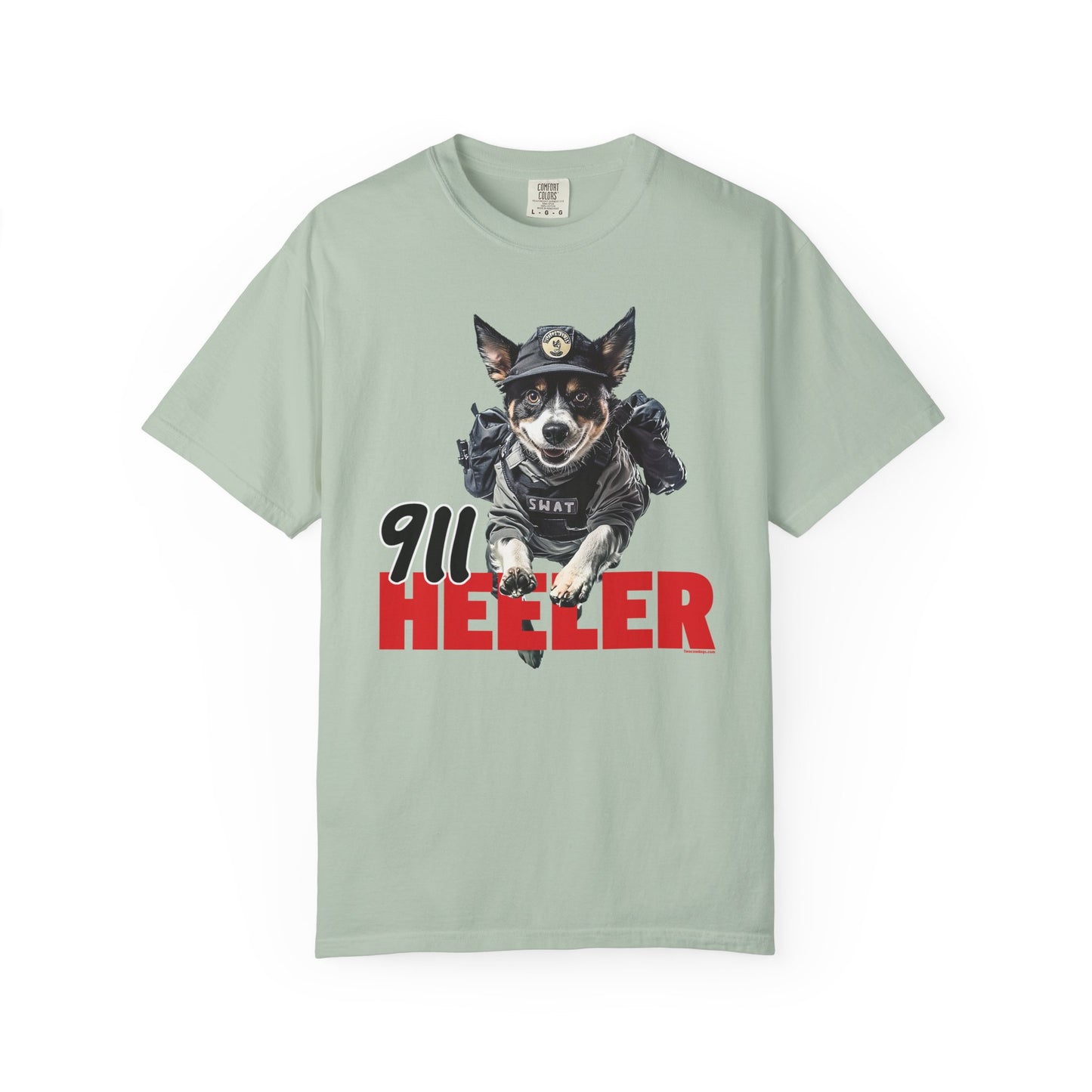 Heeler 911 Unisex T-shirt - Police Dog Design