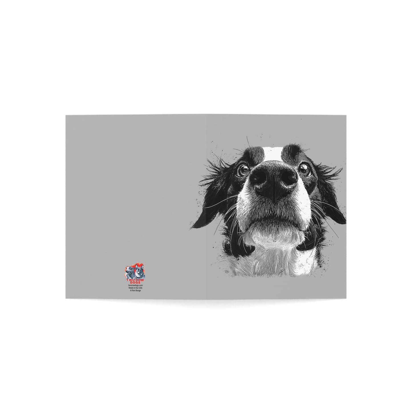 The Big Nose Border Collie Blank Notecards