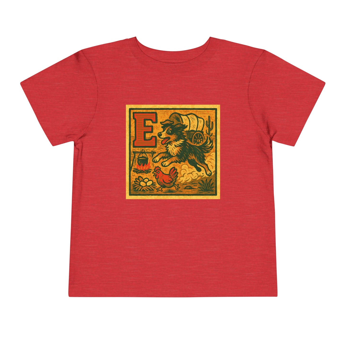 Western Block "E" Toddler Heavy Cotton™ Tee