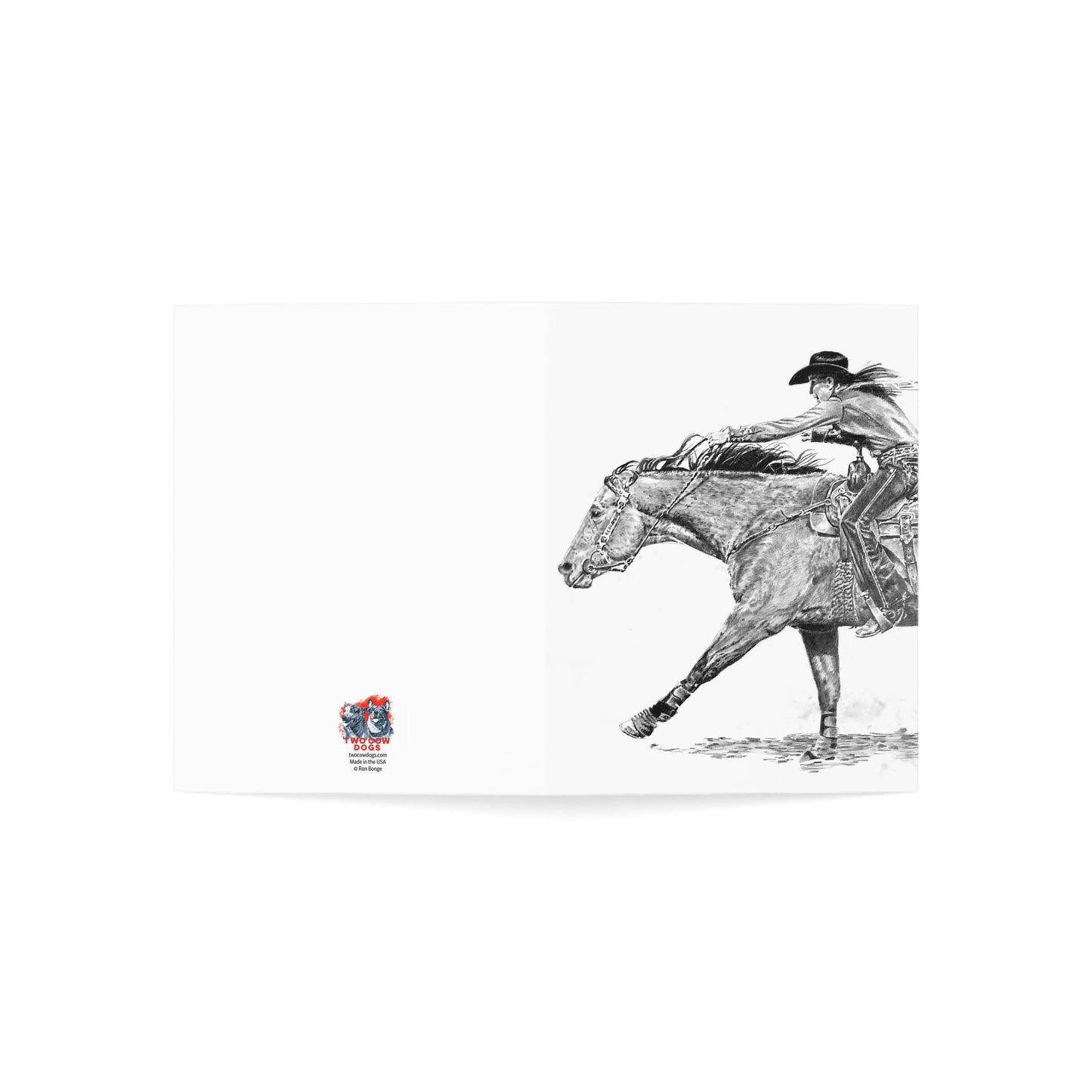 Running Home Barrel Racer Postcard Bundles (envelopes included)