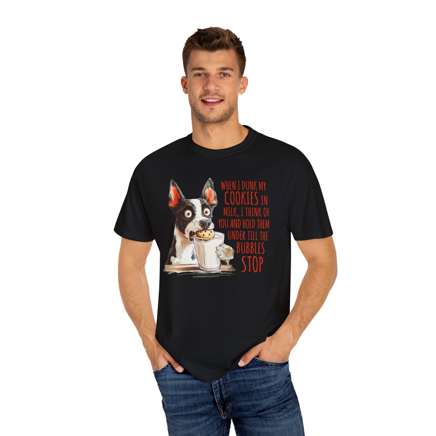 Cowdog Dipping Cookies T-Shirt - Unisex