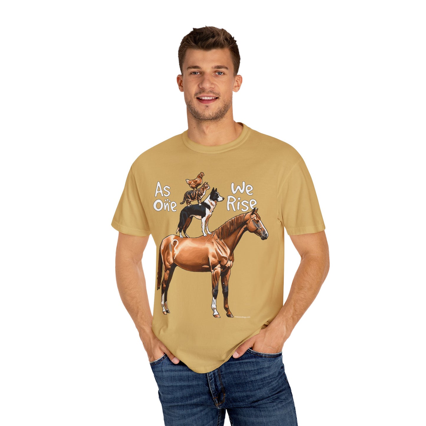 As One, We Rise, Stacked Animal Tee Shirt