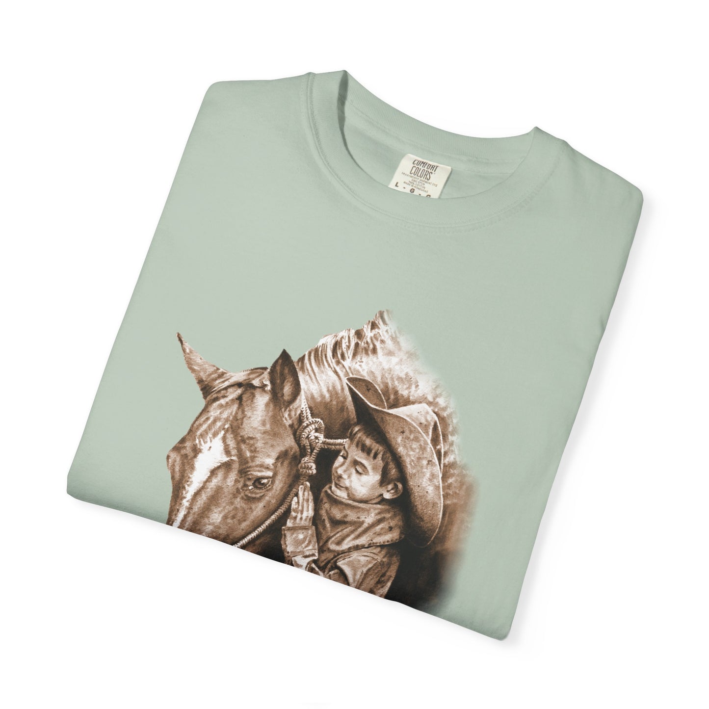 Horse Gift Tee Shirt, Cowkid gets pony for present