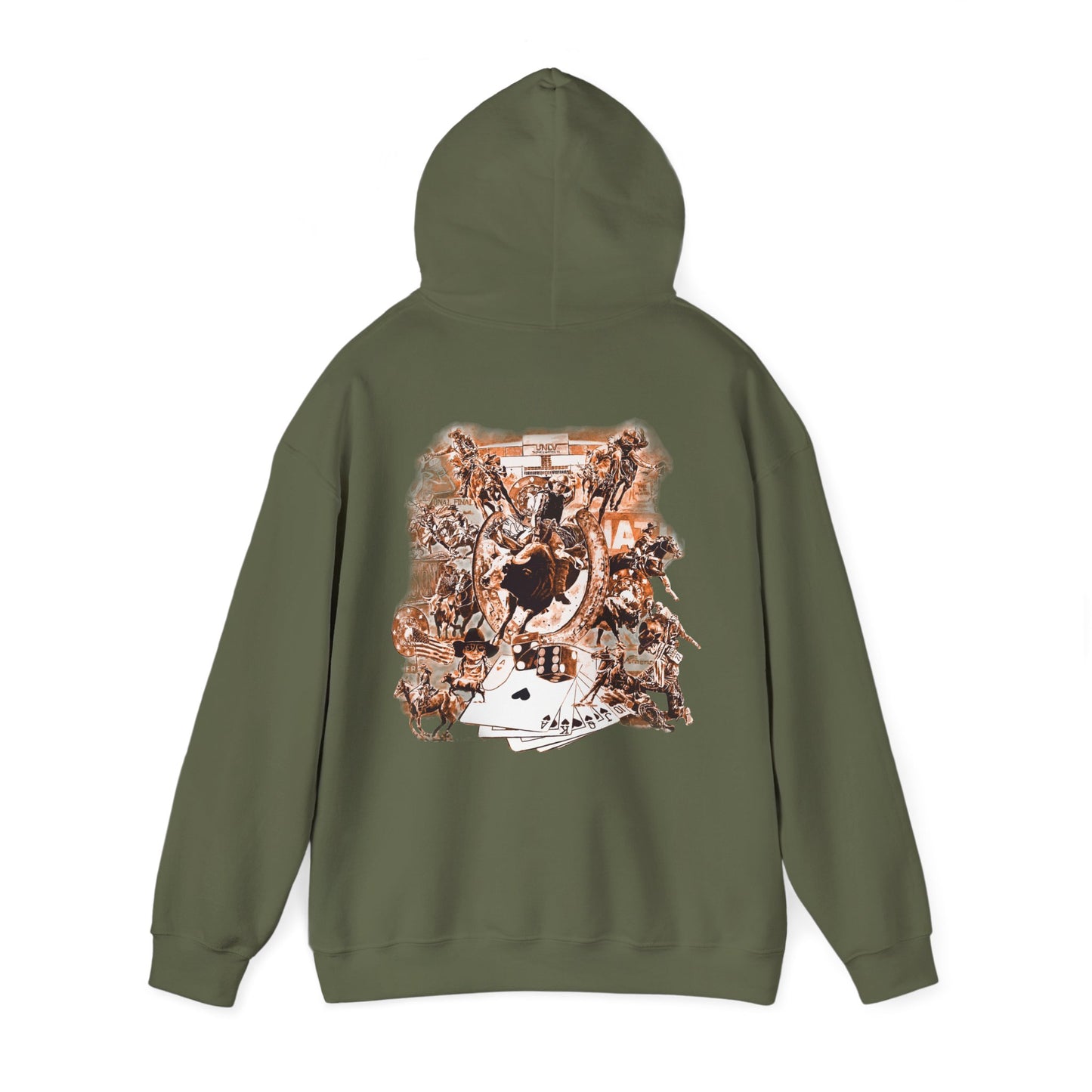 Vegas NFR Rodeo, Heavy-Blend Hooded Sweatshirt, National Finals Rodeo