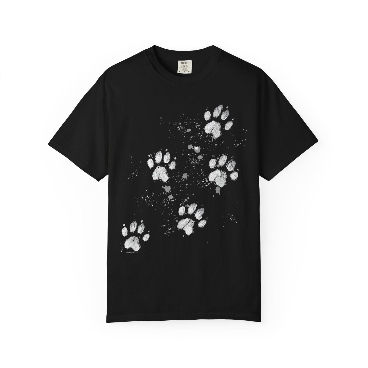 Dog Tracks T-Shirt - Unisex Garment-Dyed
