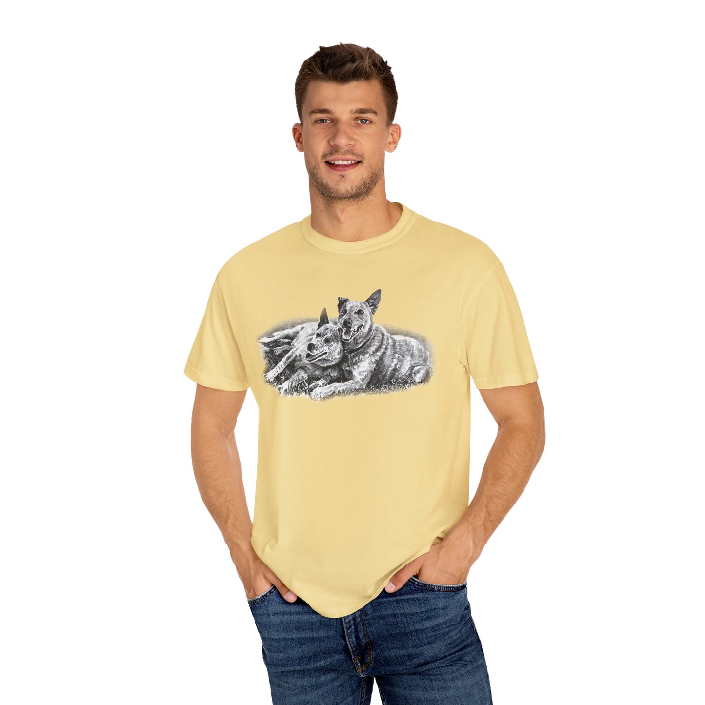 Two Red Heeler Cowdogs Unisex T-Shirt
