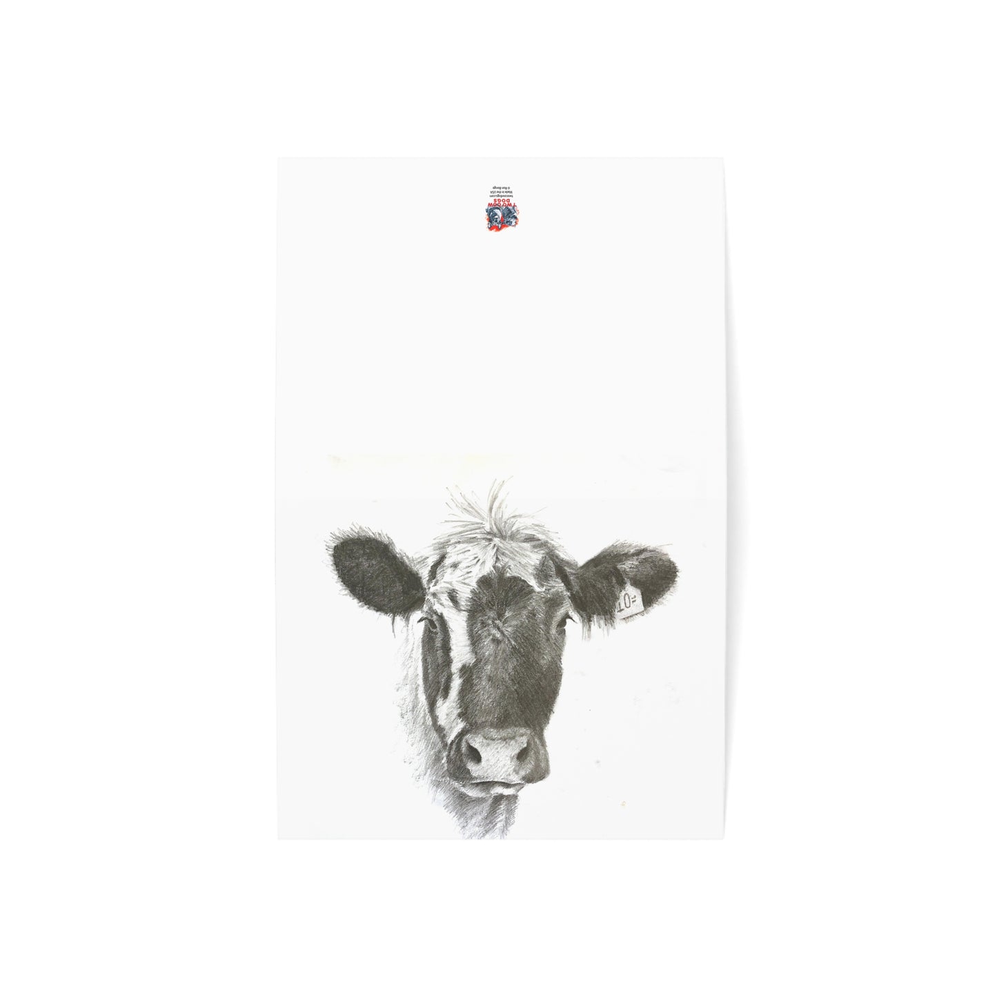 Old Cow Blank Notecards