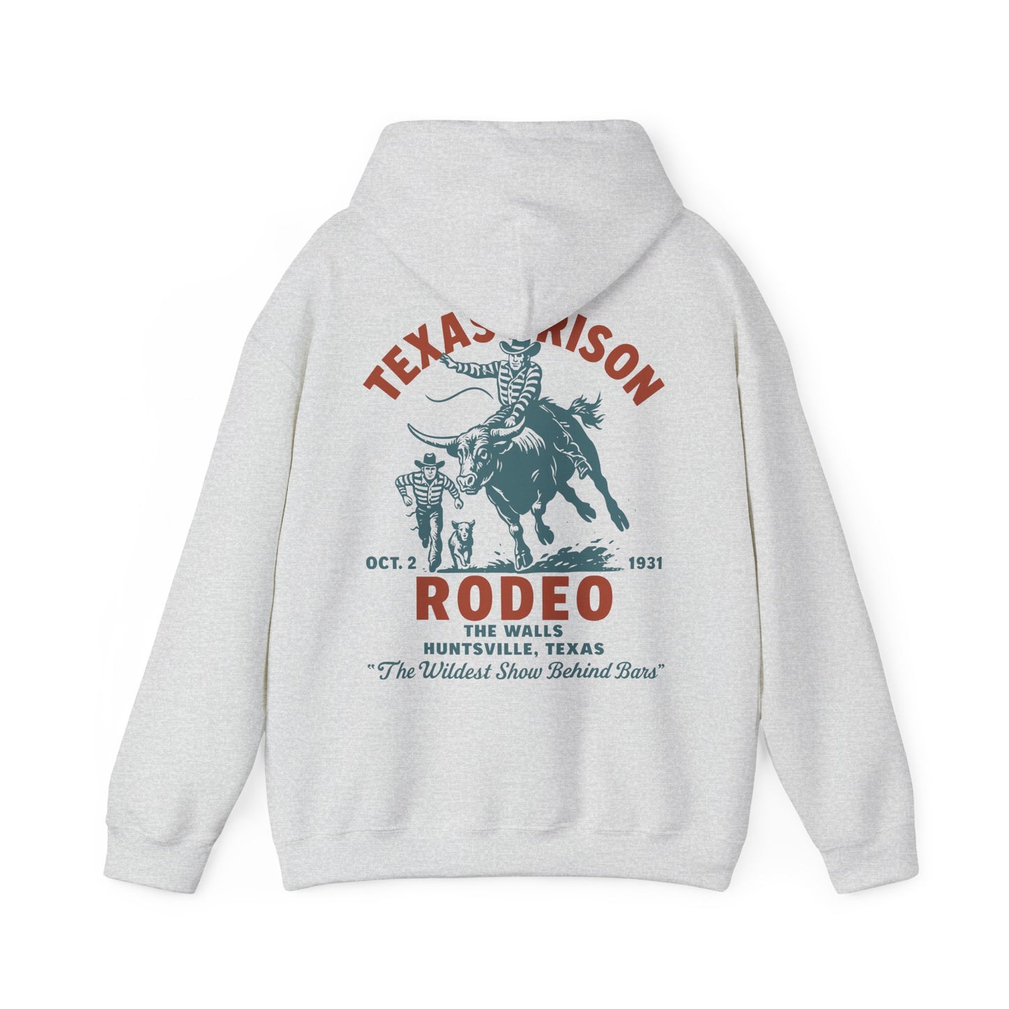 Vintage Rodeo Hoodie - The Wildest Show Behind Bars Design