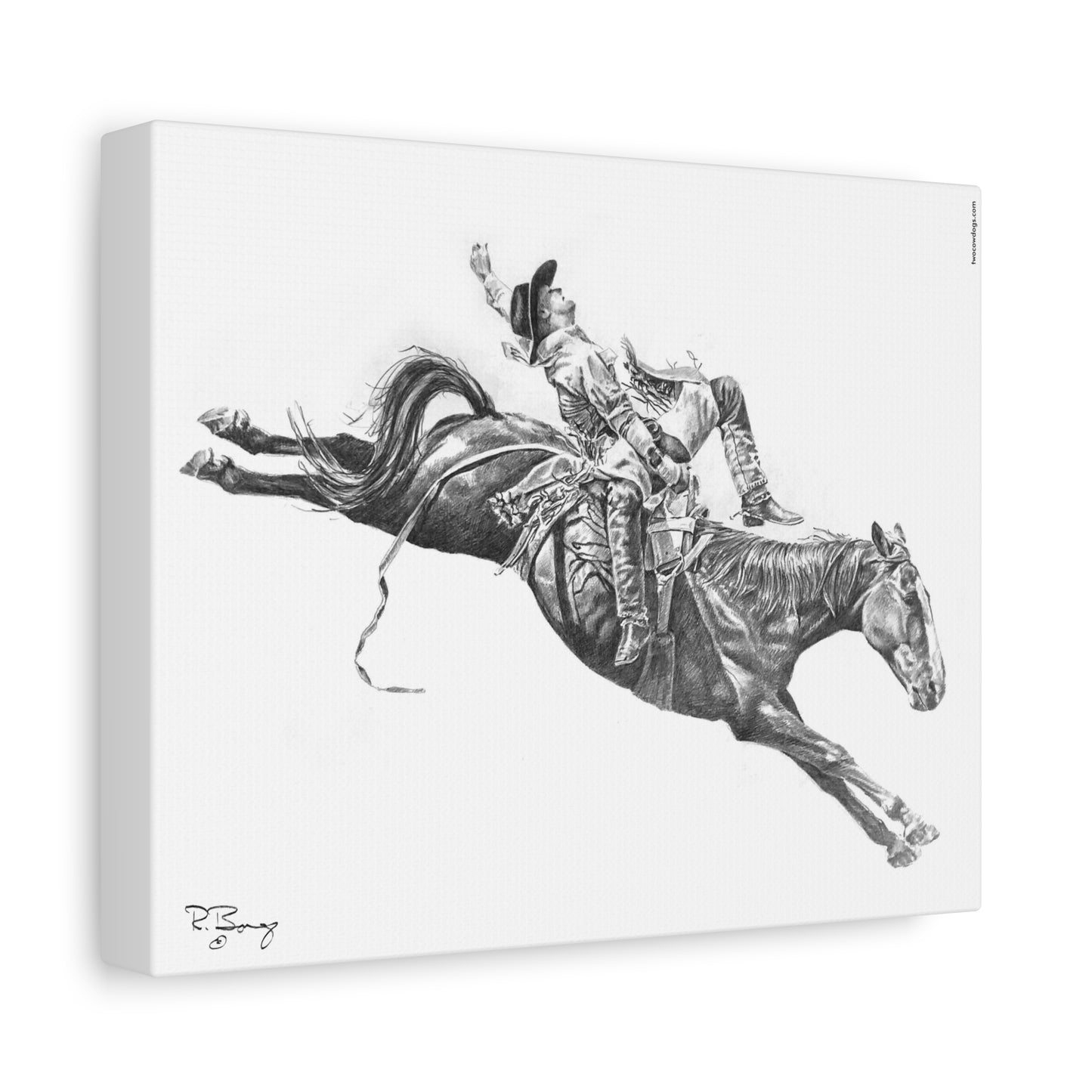 Bareback Rider, Custom Stretched Canvas