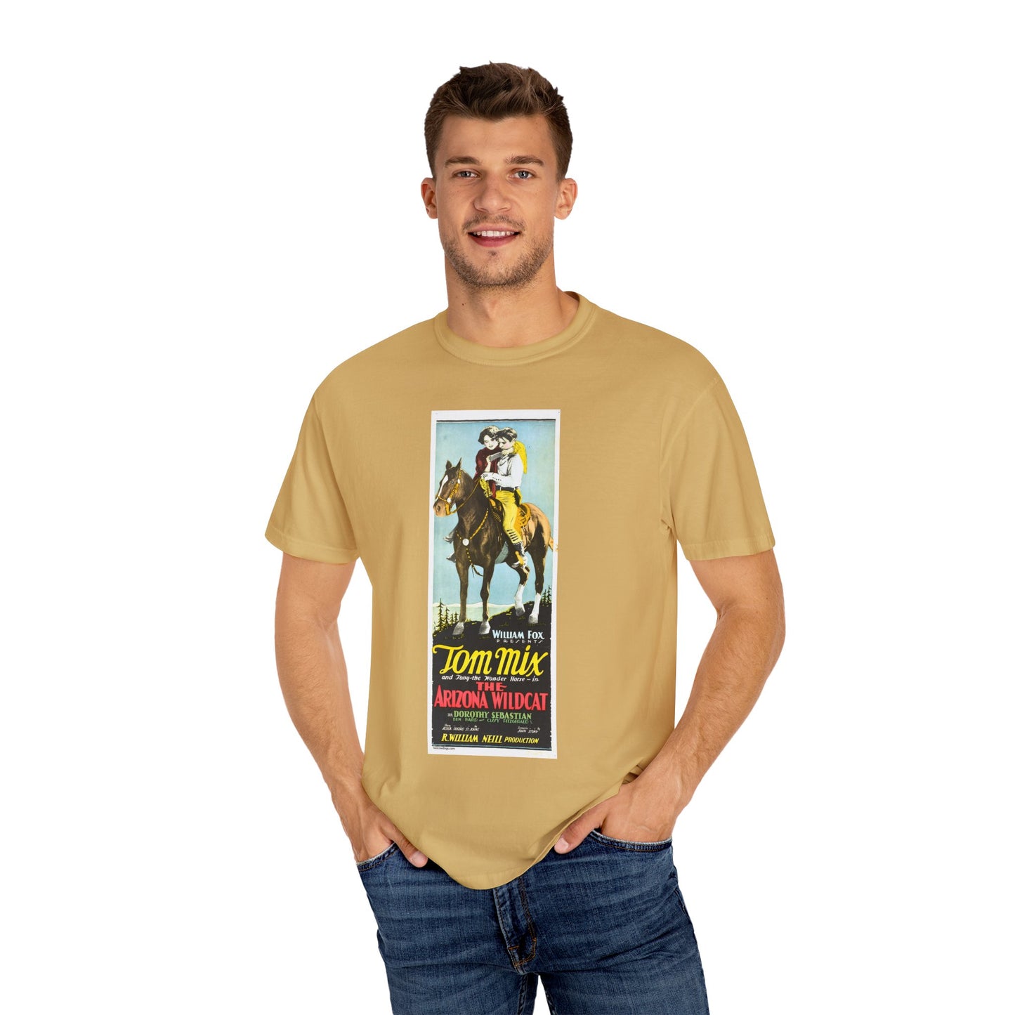 Tom Mix Unisex T-shirt, The Arizona Wildcat Design