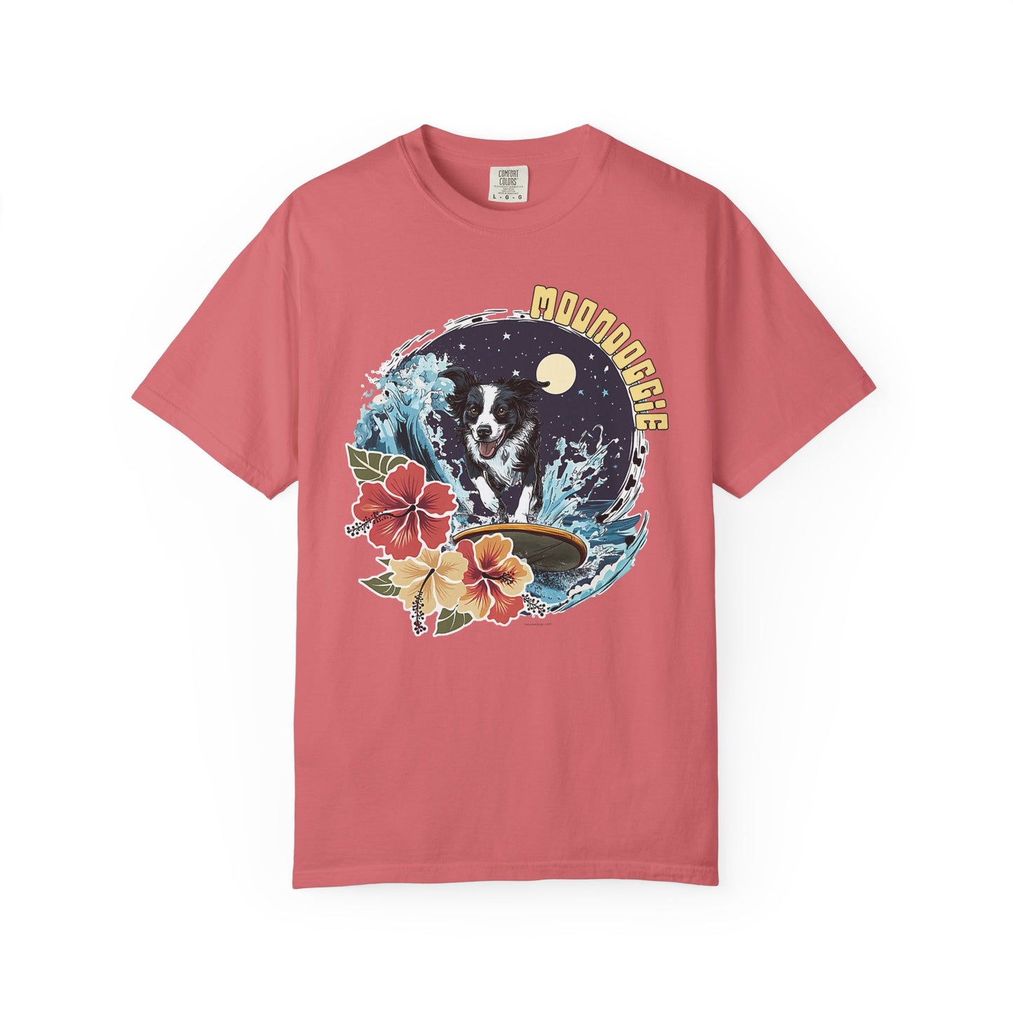 Summer Vibes Surfing Border Collie T-shirt - Unisex