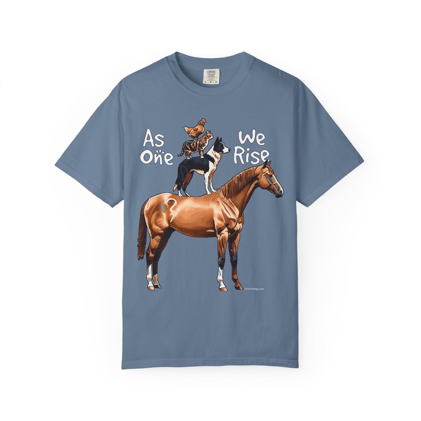 As One, We Rise, Stacked Animal Tee Shirt