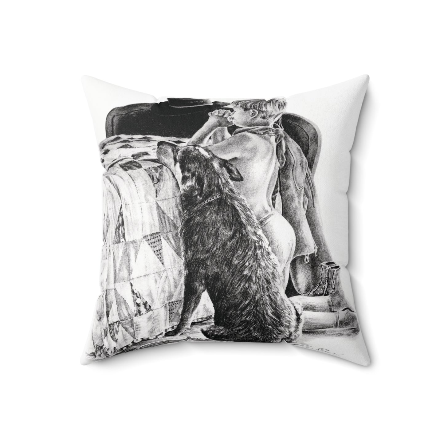 Prayer Time Square Pillow