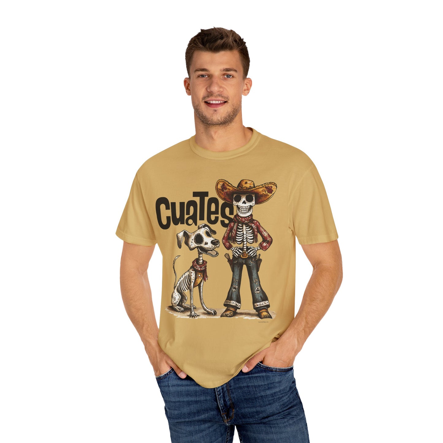 Cowboy and Cowdog Dia de los Muertos T-shirt