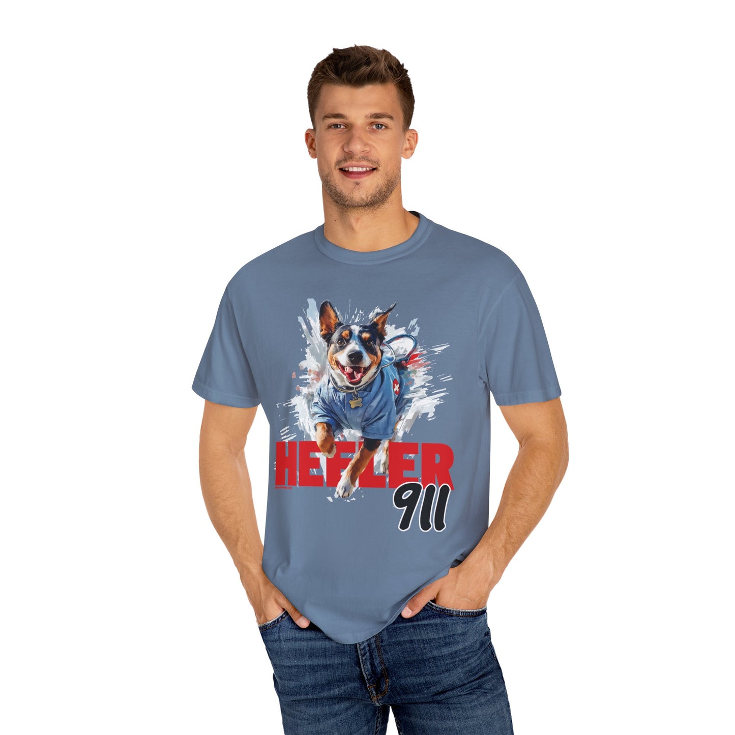 Heeler 911 Unisex T-shirt - Nurse Heeler Dog Design