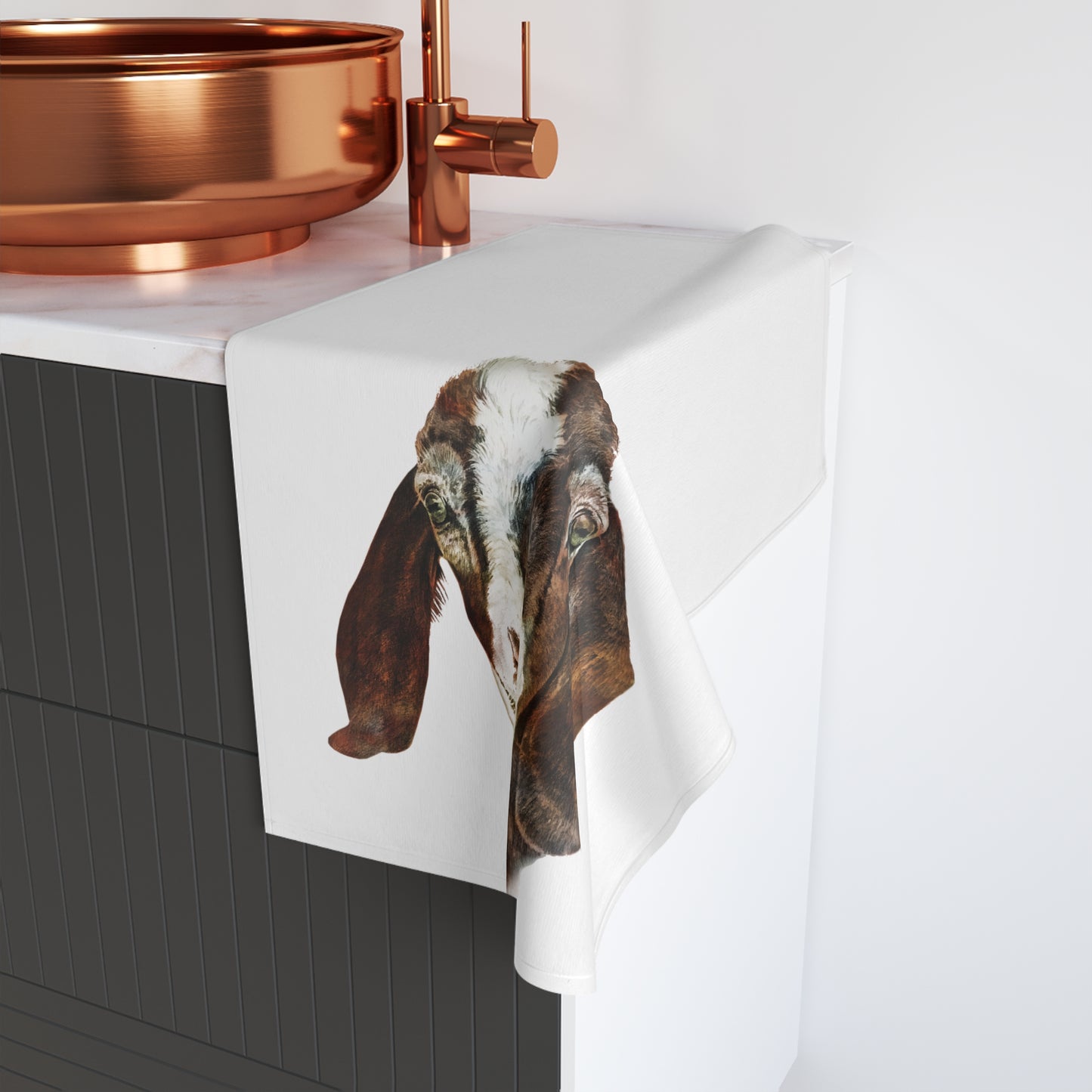Boer Goat Microfiber Tea Towel