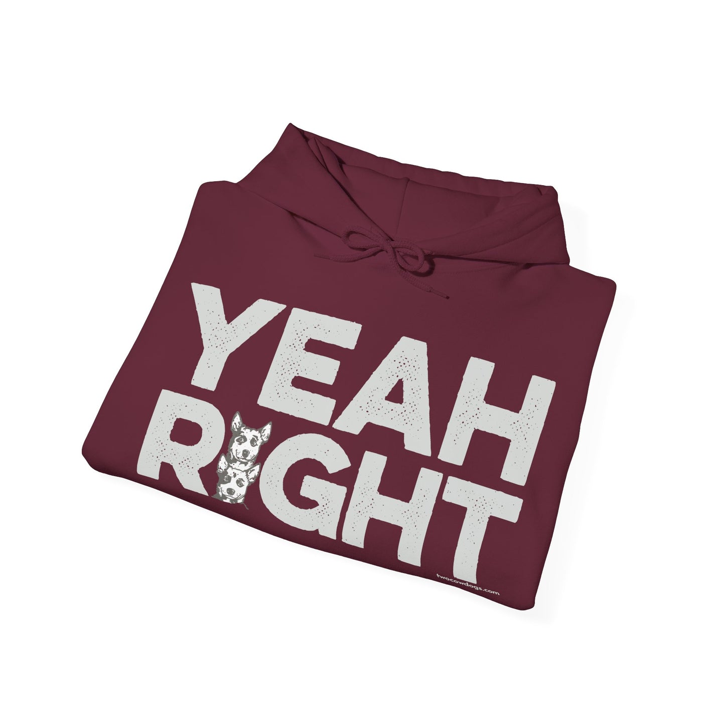YEAH RIGHT, Heavy-Blend Hooded Sweatshirt