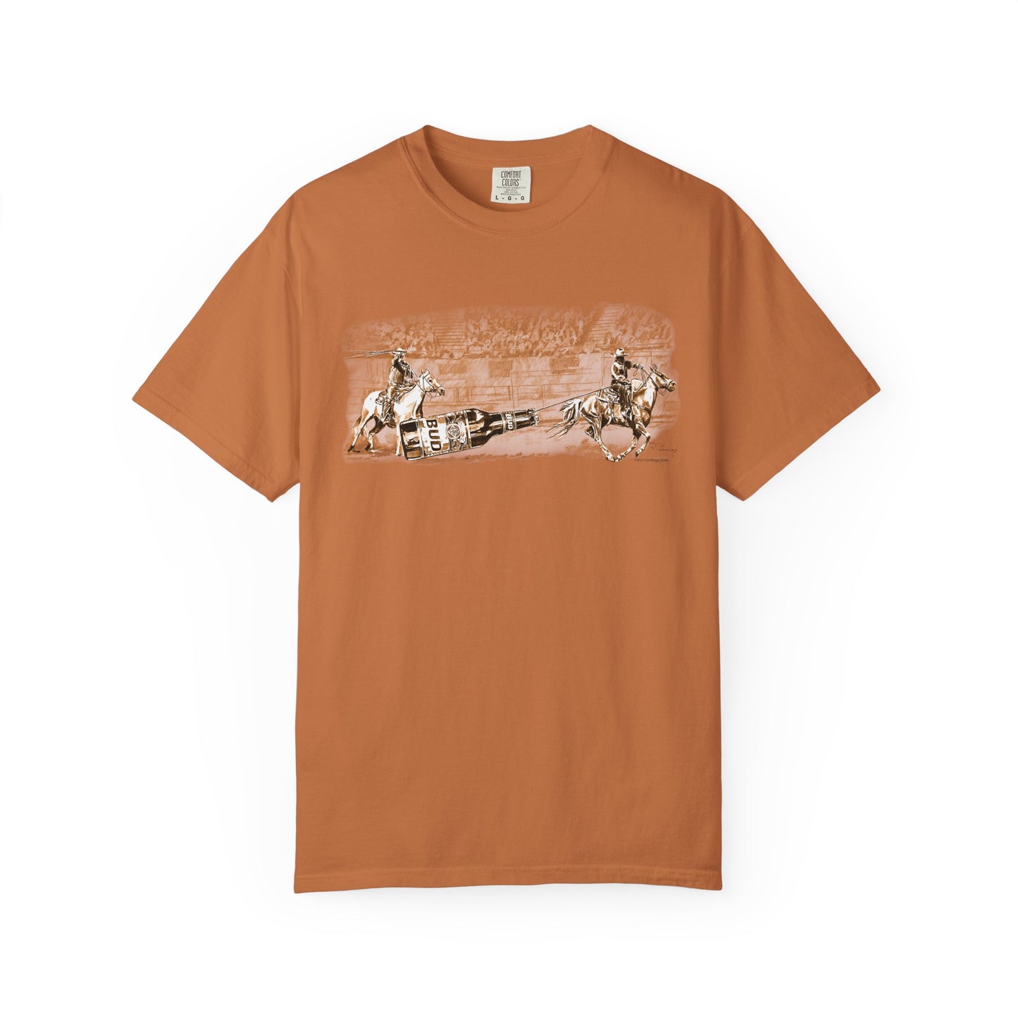 Team Ropers Roping Bottle Unisex T-shirt - Original Art Design