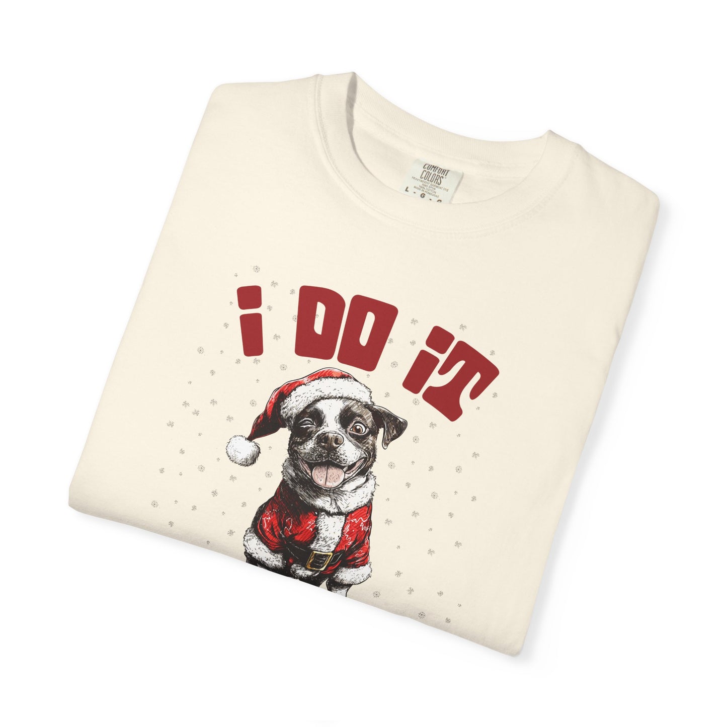 Holiday Cheer Unisex Garment-Dyed T-shirt, Christmas Gift Tee, Funny Xmas Shirt