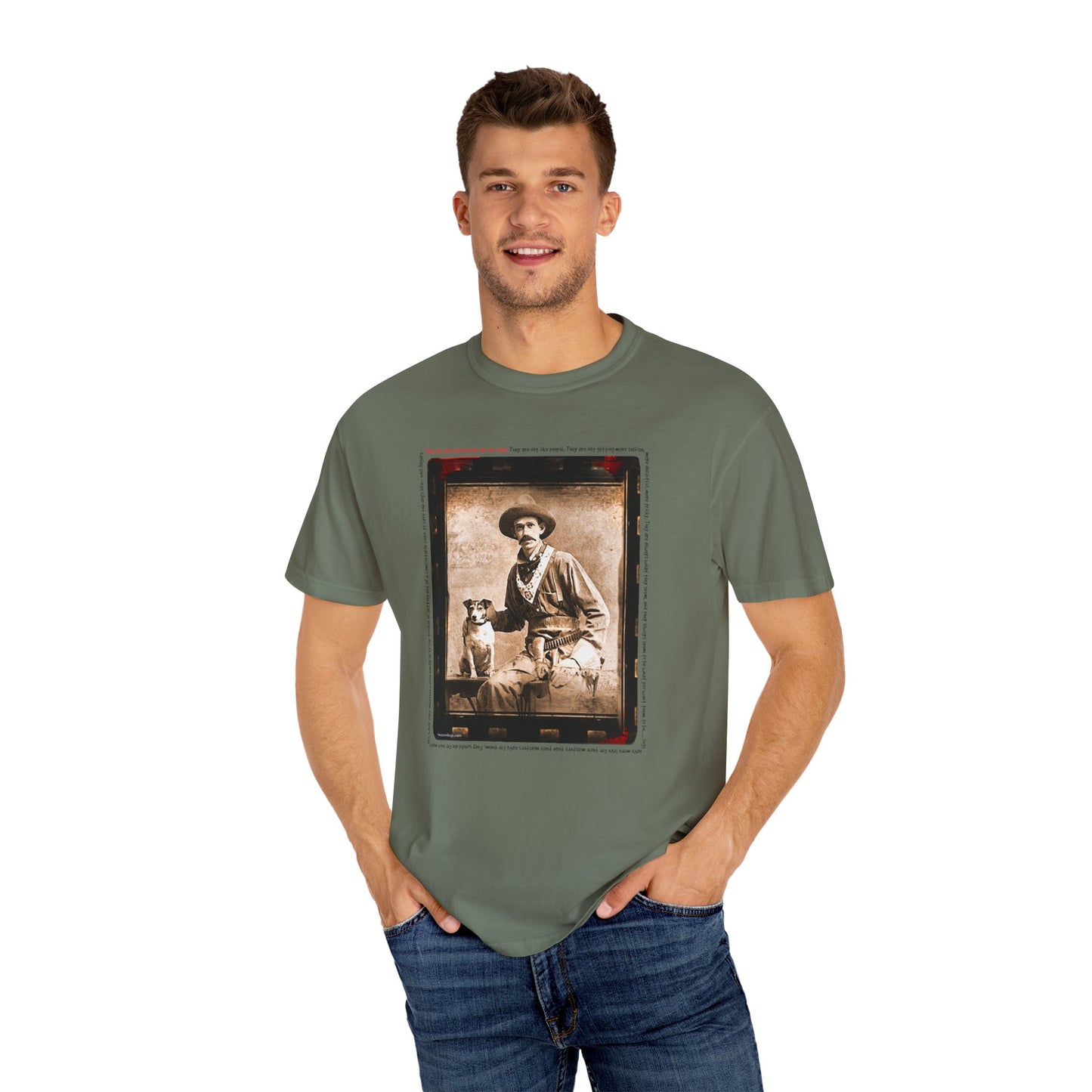 Vintage Cowboy and Dog 2 Puppy Tee Shirt