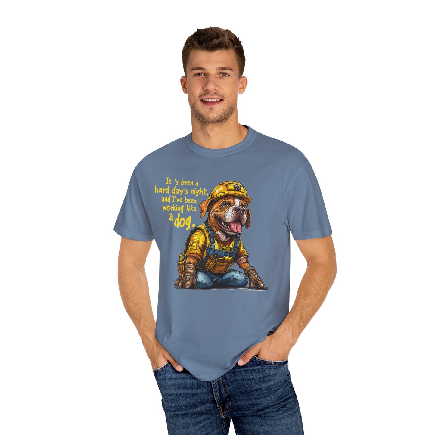 Hard Days Night, Construction Dog Super Soft Tee Shirt