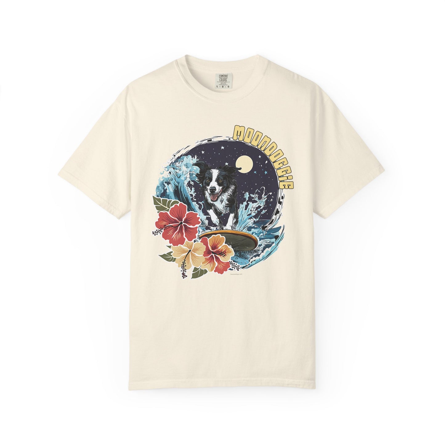 Summer Vibes Surfing Border Collie T-shirt - Unisex