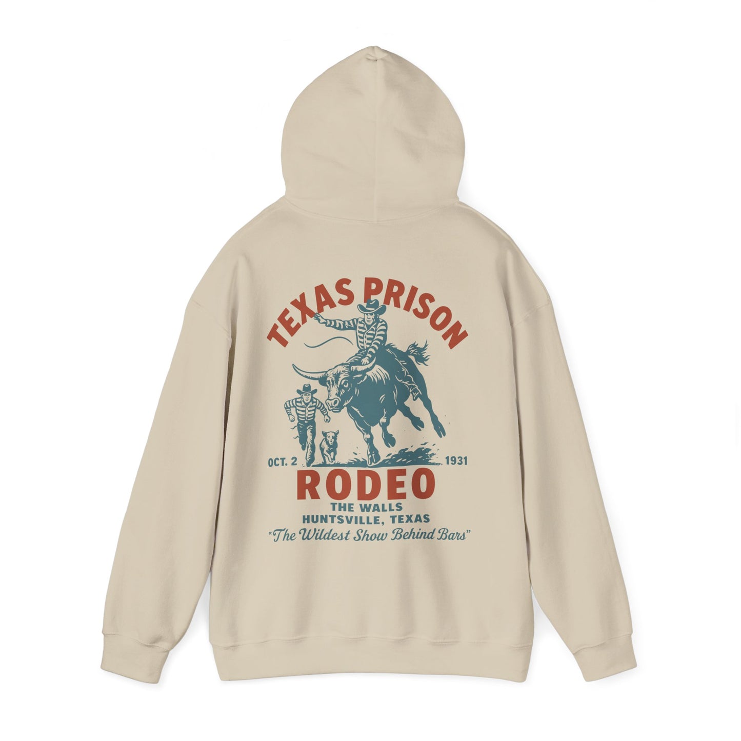 Vintage Rodeo Hoodie - The Wildest Show Behind Bars Design