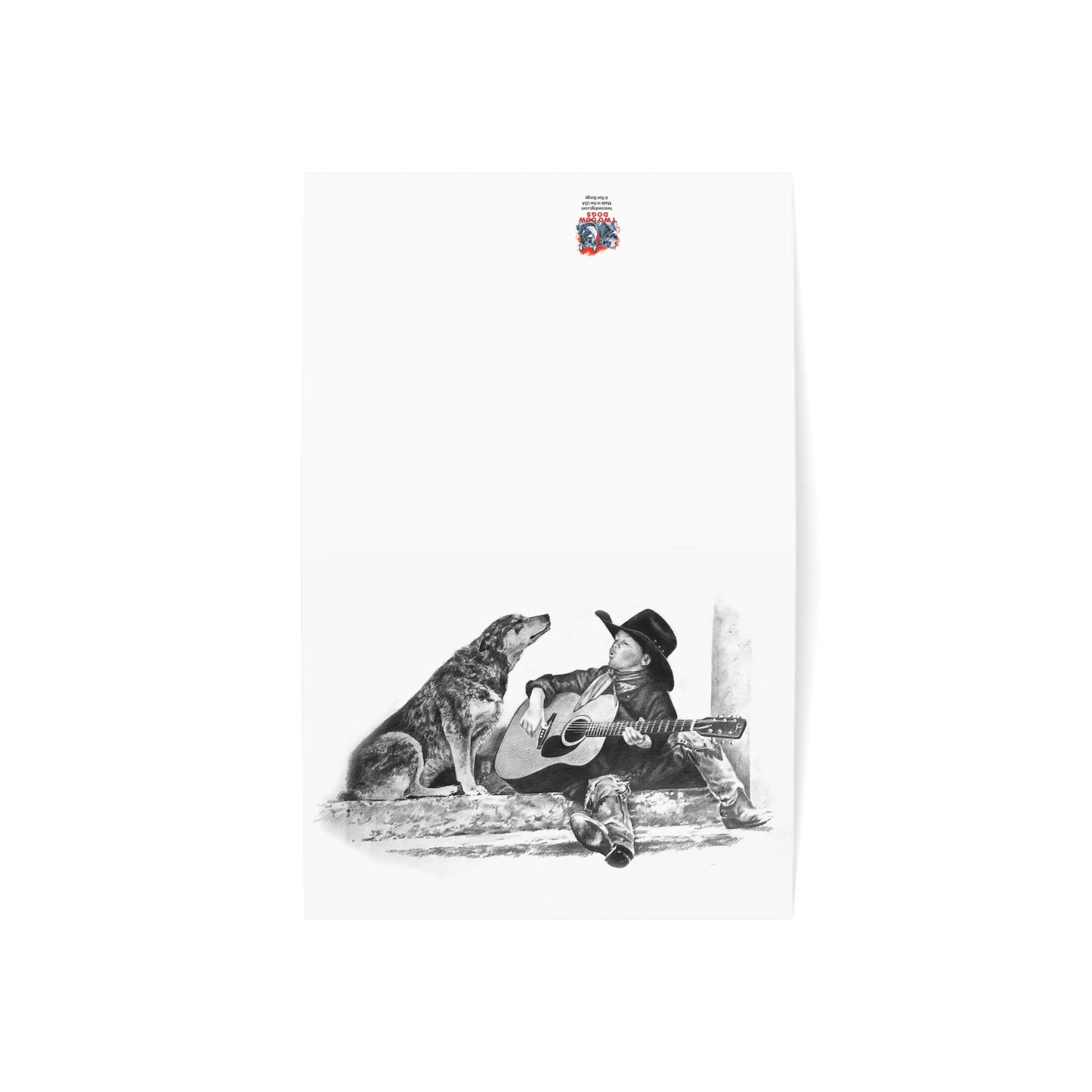 Cowboy Crooners, Heeler Cowdog and Guitar Blank Notecards
