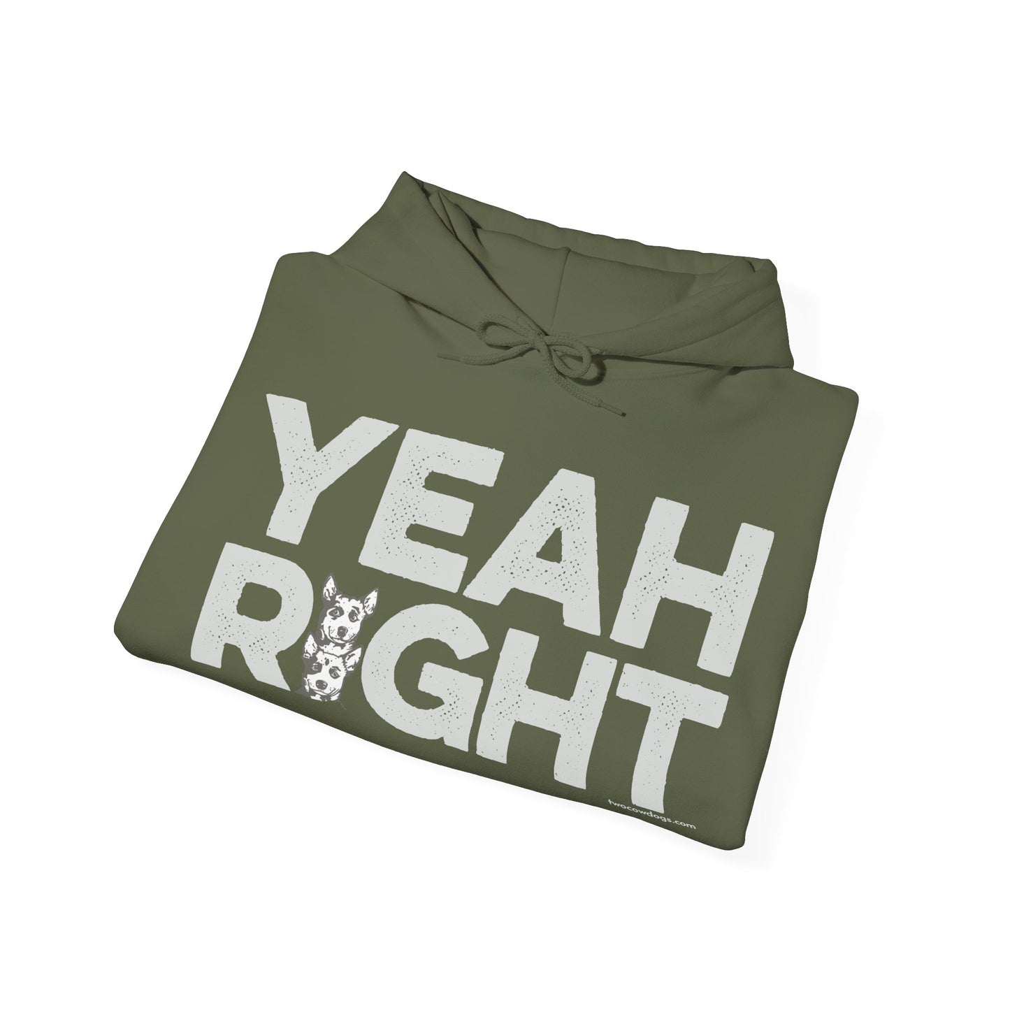 YEAH RIGHT, Heavy-Blend Hooded Sweatshirt