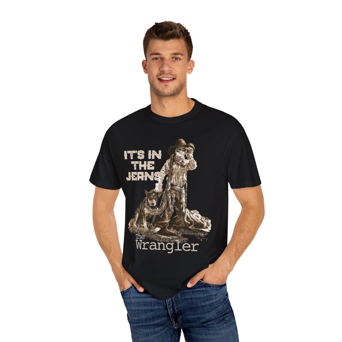 Rodeo T-shirt, It's In the Jeans, Unisex Tee, Garment-Dyed Shirt