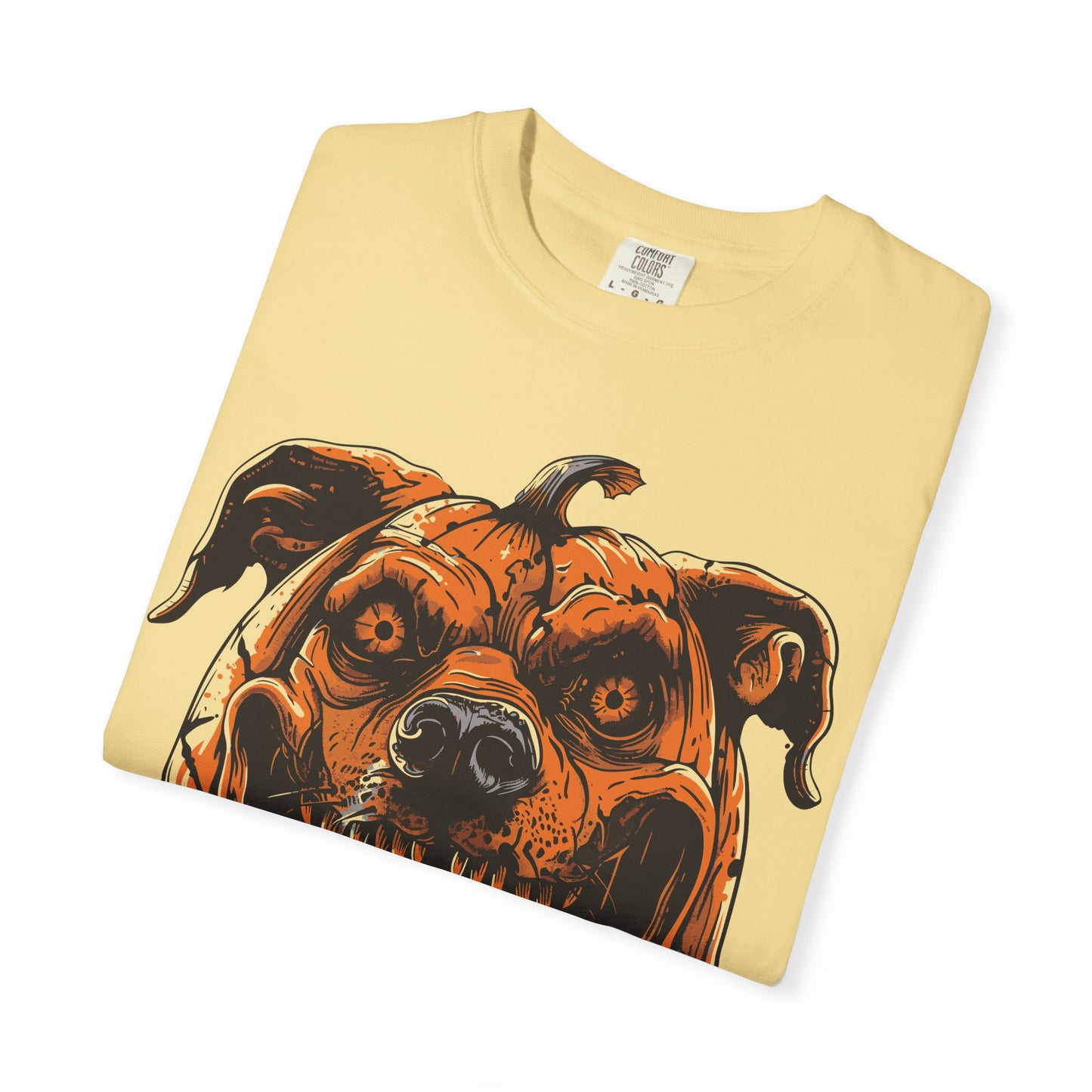 Scary Dog Pumpkin Head T-Shirt