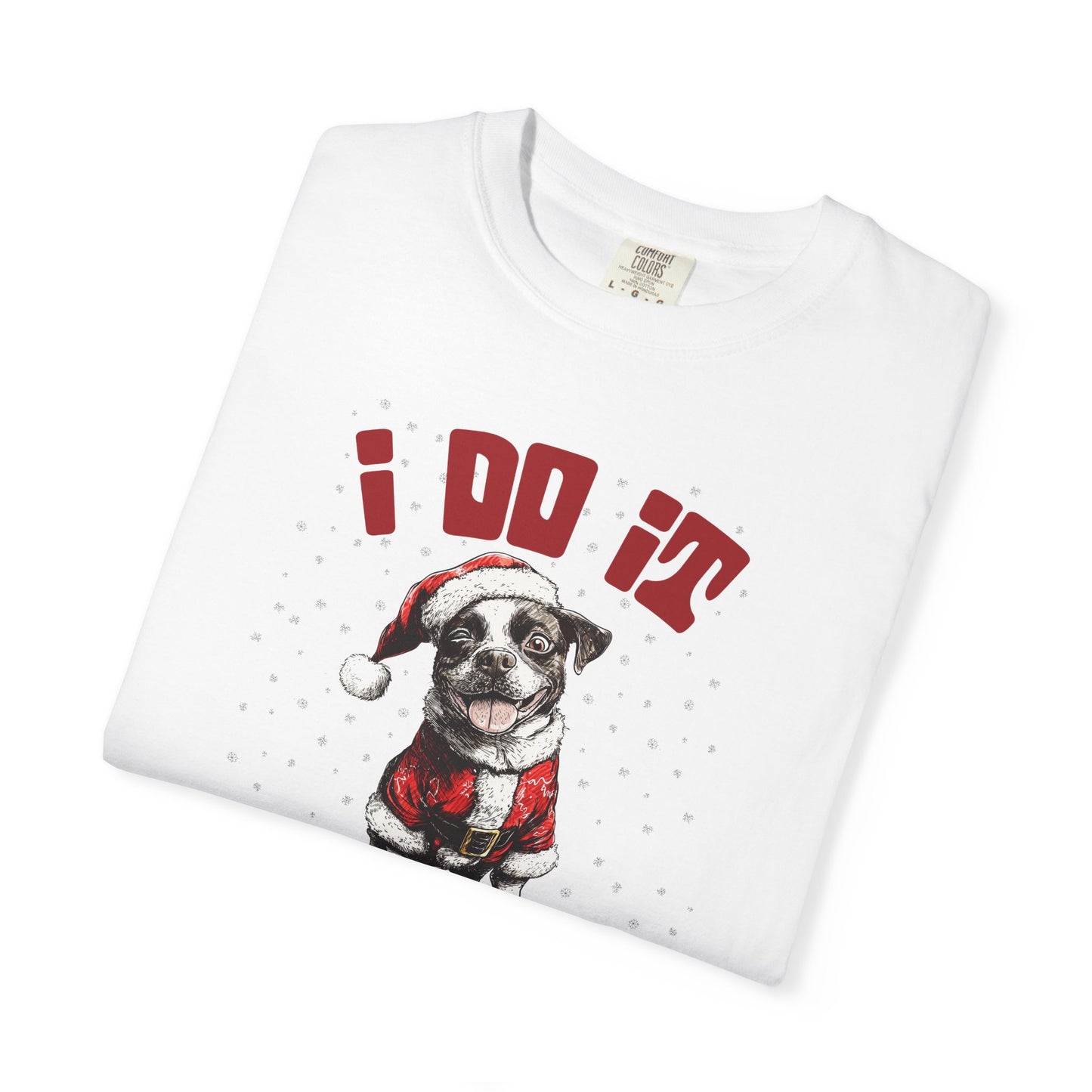 Holiday Cheer Unisex Garment-Dyed T-shirt, Christmas Gift Tee, Funny Xmas Shirt