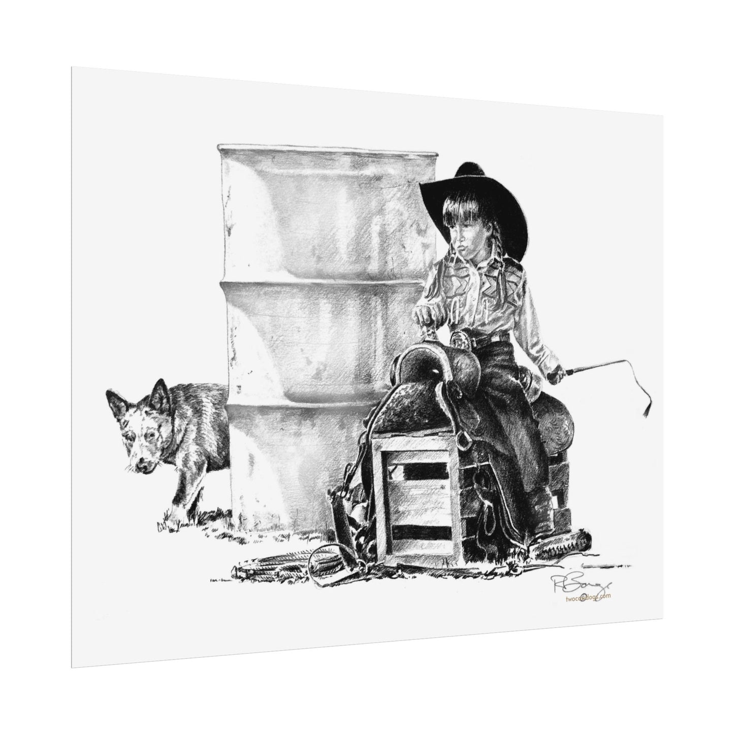 Future Barrel Racer, Custom Print