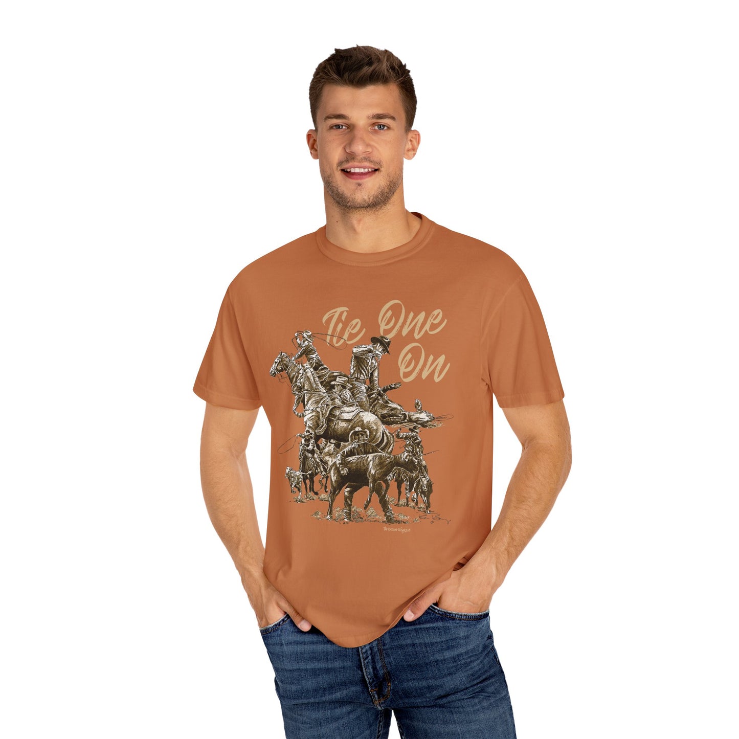 Rodeo Calf Roping, Tie-Down T-Shirt